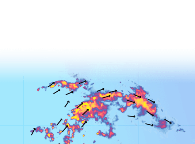 Live and future weather radar